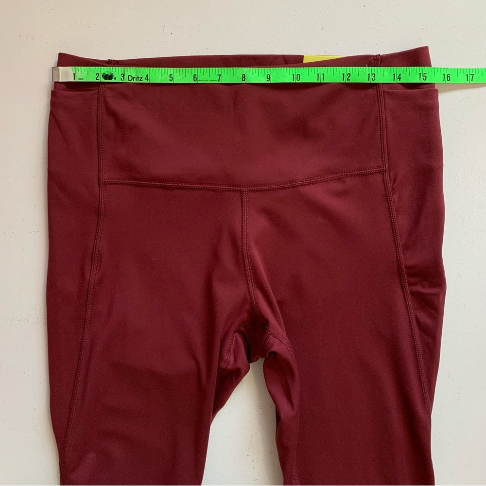 All In Motion Garnet Red Brushed Sculpt High-Rise Legging Size XXL NWT - Picture 11 of 14